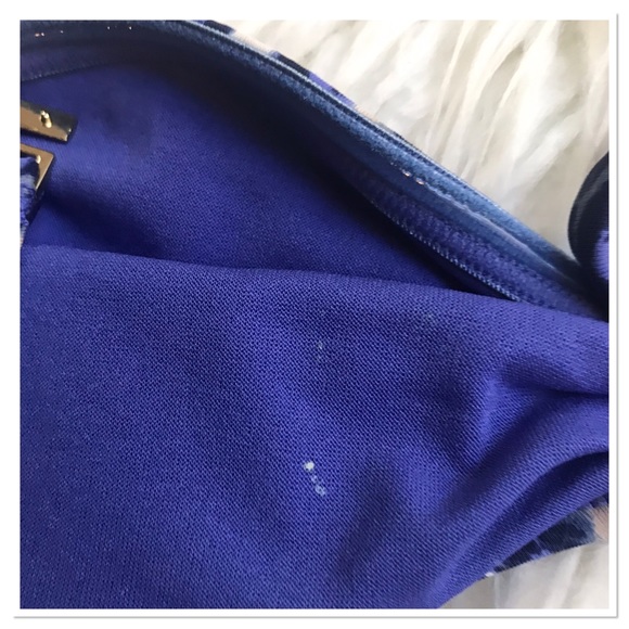 H&M Blue Leopard Print Gold Hardware Bikini Set - Picture 6 of 10